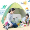 Outdoor Quick Automatic Opening Tents Instant Portable Beach Tent Shelter Handing Camping Family Tents f￶r 2-3 personer