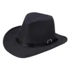 Wholesale-Modern Summer Men Straw Hat Cowboy Hat Jan04