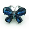 Fashion 18mm Snap Buttons 2 Color Rhinestone Butterfly Metal Clasps DIY Noosa Bracelets Interchangeable Jewelry Accessories7253651