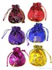 Dragon Phoenix Small Silk Brocade Pouch Jewelry Packaging Chinese style Coin Purse Spice Sachet Candy Gift Bag Christmas Party Favor 10pcs/l