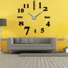 Quartz Art Wall Clocks Watches 3d настоящие большие настенные часы наклейка с зеркалом Diy Dec