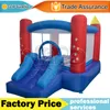 Yard Pouchage gonflable Jouets Mini Bounce House Bouncy Castle Home Utilisez des jouets de trampoline Moonwalk avec du ventilateur