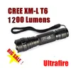 UltraFire CREE XM-L T6 WF-501B 1200 Lümen El Feneri Flaş Işığı Açık Macera Kamp Için Su Geçirmez LED Torch 5-Mode