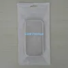 12x23cm (4,7 "x9.1") Branco / Clear Auto Seal Zipper Bloqueio Saco, Comércio, embalagens de plástico Zipper selo de embalagem Pouch Poly Bag Com Asa Buraco