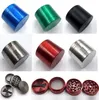 NEW Pepper Grinders Metal Herb Grinder 40 * 36mm 4 Layer Hand Muller Tobacco Grinder Zink Alloy CNC Tänder Slipmaskiner 6 Färger Display Box MK0173