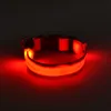 LED Işık Yanıp Köpek pet yaka Açık Aydınlık Gece Güvenlik Naylon USB Şarj Ile Renkli kolye Karanlıkta Glow Şarj
