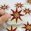 10PCS Rudder Badge Patches for Clothing Bags Iron on Transfer Applique Patch for Jeans Sew on Embroidery Eight Pointed Star Patch DIY