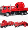 Legering Truck Model Speelgoed, Luchtladder Fire Truck Toy, Watertank, 5 verschillende soorten, met licht voor Kerstmiskind 'Geschenken, verzamelen