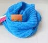 2014New Fallr and Winter Warm Scarf Children Bay Boy Boy Girls Knitite Oscarf Kids Candy Warm NeckBib Scarf3862747