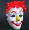 Dance Party Cos Clown Mask Kids Kinderen Hallowmas Venetiaanse Masker Maskerade Volledige Gezichtsmaskers met Pruik Haarspieis Feestelijke gebeurtenisbenodigdheden Gift