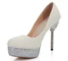 12 cm tacchi avorio perla scarpe da damigella d'onore scarpe da sposa tacco alto tacco a spillo tacco a spillo festa di nozze pompe spedizione gratuita