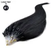 Micro Loop Remy Hair Extensions 18 "20" 22 "24" Indian Virgin Hair Straight Keratin Hair 100g / Lot 1g / Strand 13 Färger