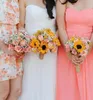 Sweetheart Long Bridesmaid Dresses A Line Floor Length Strapless Chiffon Ruched Pleated Bodice Prom Evening Party Dress Wedding Guest Gowns