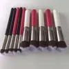 Pinceaux de maquillage simples, tête 3D, fond de teint, Blush, poudre pour le visage, petit, grand, deux tailles, manche en bois, outils de pinceaux de maquillage cosmétiques