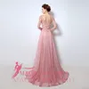 Burgundy Navy Rosa Prom Klänningar Illusion Långärmad Formell Party Gowns 2019 Särskilt tillfälle Klänning A-Line Jewel Pearls Crystal Celebrity