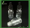 Partihandel 1000PCS glasflaskor E Cigarettvätska ejuice 5ml 10ml 15ml 50 ml glasdroppflaskor med barnsäker keps