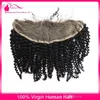 Cheveux humains mongols dentelle frontale fermeture séparation libre crépus bouclés 13X4 oreille à oreille dentelle frontale 100% cheveux humains dentelle Fontal cheveux pièces