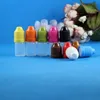 100 set 3ml 110 oz plastik damlalık şişeleri çocuk geçirmez güvenli kapaklar ipuçları ldpe direnci e buhar sigara sıvı 3 ml7705368