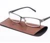 العلامة التجارية الراقية الأعمال نظارات القراءة الرجال الفولاذ المقاوم للصدأ pd62 نظارات ochki 1.75 + 3.25 درجة gafas de lectura