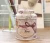 2016 Ny vintage -stil Flower Series Tea Box Cut Tin BoxStorage Caseorganizer Iron Casestorage Container6409701