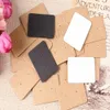 2535cm 1014Quot Kraft Paper StudEarringsタグジュエリーディスプレイカード小売耳をハングタグラベルイヤースタッドフックcardboar7417586