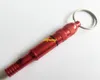 20pcslot en aluminium Pet Whitstle Dog Training Whistles Survival Keychain Whistle Outdoor Emergency Storage Box1416278