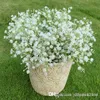 Wysokiej Quanlity 200 sztuk / partia Gypsophila Jedwab Baby Oddech Sztuczne Fałpy Jedwabne Kwiaty Roślin Party Wedding Wedding Dekoracje Tanie Sprzedaż