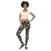 DHL FREE ! 10pcs/lot Leggings Women Golden Unicorn Printing Black Leggings Woman High Waist Casual Leggings