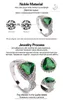 Shunxunze förstklassiga produkter Böhmen Vigselringar Smycken Tillbehör för kvinnor Dropshipping Peridot Cubic Zirconia Rhodin Plated R562