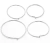 10pairs Lot 925 Sterling Silver Hoop أقراط لـ DIY Craft Jewelry Gift 0 7x35mm WP126259T9083959