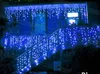 5m 200leds Vorhanglichter Lichter Blitzspur Led String Icicle Lamps Vorhang WeihnachtS Haus Garden Festival 110V-220V EU UK US AU Plug Plug