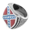 Anel clássico de bandeira americana, joia de aço inoxidável, estrela, motor, motociclista, masculino, anel swr0270a6388480
