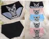 Hot Sexy Women's Underwear With Cute Kattunge Katt Kitty Preven Bottom-Baring Privat Safe Pants One Site Fit XS S M F130 2PCS
