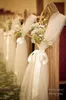 Tule Wedding Decorations Chair Covers Swashes Achtergronden Bruiloft Pew Decorations Arch Custom Made Gratis verzending 150cm Breedte 100mters Long