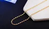 18K gold plating smooth snake chains Necklace 2MM snake chain size 16 18 20 22 24 26 28 30 inch Chains Jewelry