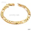 Wholesale - FREE SHIPPING 18K gold plated bracelets anti-allergy never fade unique fine jewelry chain bracelet 157