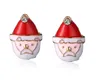 Regali di Natale Orecchini a bottone Moda coreana Fine Old Diamond Lega smalto Red Hat Orecchini Drip 15mm 5g