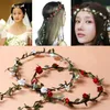 New Fashion Wedding Bridal Girl Head Flower Crown Rattan Garland Hawaii flower head wreath Hair Formal Stunning Green Accessor7758615