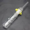 Mini Nectar collector Glass Hookahs Bubbler Water pipe with Glass Tip Nail and Keck Clip