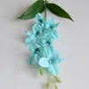 Elegancki Taniec Phalaenopsis Sztuczne Jedwabne Kwiaty Boże Narodzenie Dom Ornament Bukiet Ślub Centerspectes Dekoracje Dostawy 5 kolorów
