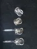 20PCS LOT 100% QUARTZ CARB CAP MONTERING FÖR OD 18MM Domesless Quartz Banger Nail Quartz Bowl vs Glass Carb Cap