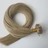 Extensions de cheveux humains brésiliens indiens, 100 brins = 1 ensemble, 100g, pré-collés, à pointe plate, 18 20 22 24 pouces, couleur kératine M8613