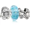 Autentyczne 925 Sterling Silver Charms and Murano Glass Bead Set pasuje do European Pandora biżuteria urok Bransoletki - Odbijanie chłopca