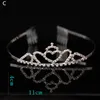 barato bonito brilhante cristal nupcial tiara festa pageant banhado a prata coroa hairband barroco cristal casamento acessórios de cabelo5797715