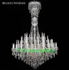 European Style Candle Crystal Pendant Double Floor vardagsrumslampor och lyktor Simple Restaurant Hotel Moderno Villa Project Light