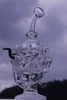 Nouveau venu Big 11.8 "Huit Recycleurs bong en verre dabs Percolateur Cyclone Helix pipe à eau Une telle plate-forme pétrolière Recycler complexe