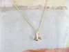 Tiny Boat Anchor pendant chain Necklace Sideways Mens Navy Nautical Anchor Necklaces Boat Hooks Necklace for Women jewelry