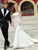 2016 New Hot Sale Fashion Trumpet/Mermaid Charming Sweep/Brush Train Strapless Crystal Lace Tulle Wedding Dresses 226