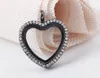 10PCS/lot 4Colors FULL Rhinestones Peach Heart Shape Glass Floating Locket Pendant Fit For Necklace Chain Making