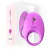 Leten Siliconen Waterdichte Cockring Krachtige Trillingen Penis Ringen Clit Stimuleren Vibrator voor Paar Adult Sex Ringen voor Mannen q11067908619